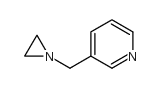 Pyridine, 3-(1-aziridinylmethyl)- (9CI) structure