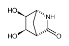 exo-cis-5,6-Dihydroxy-2-azabicyclo(2.2.1)heptan-3-one结构式