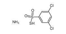3,5-dichlorobenzenesulfonothioicS-acid, ammonia salt Structure