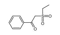 2-ethylsulfonyl-1-phenylethanone结构式