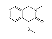 2-methyl-4-(methylthio)-1,4-dihydroisoquinolin-3(2H)-one结构式