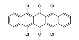 5,7,12,14-tetrachloro-pentacene-6,13-dione结构式