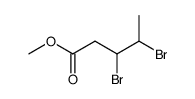 3,4-dibromo-valeric acid methyl ester结构式