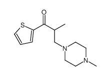 2-methyl-3-(4-methylpiperazin-1-yl)-1-thiophen-2-ylpropan-1-one Structure