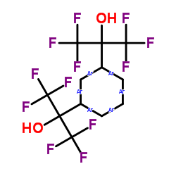 1,3-bis(2-hydroxyhexafluoroisopropyl)benzene structure