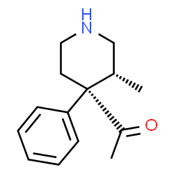 Ketone, methyl 3-methyl-4-phenyl-4-piperidyl, cis-(- (8CI) picture