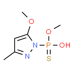 Phosphonothioic acid, (5-hydroxy-3-methylpyrazol-1-yl)-, O,O-dimethyl ester (8CI)结构式