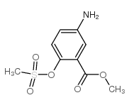 methyl 5-amino-2-methylsulfonyloxybenzoate Structure