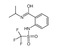N-propan-2-yl-2-(trifluoromethylsulfonylamino)benzamide结构式