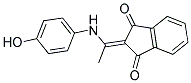 2-(((4-hydroxyphenyl)amino)ethylidene)indane-1,3-dione结构式