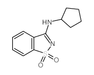 N-cyclopentyl-9,9-dioxo-9$l^{6}-thia-8-azabicyclo[4.3.0]nona-1,3,5,7-tetraen-7-amine结构式