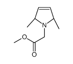 methyl 2-[(2R,5S)-2,5-dimethyl-2,5-dihydropyrrol-1-yl]acetate结构式