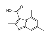 2,5,7-trimethylimidazo[1,2-a]pyridine-3-carboxylic acid结构式