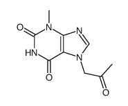 3-methyl-7-(2'-oxopropyl)-xanthine结构式