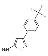 3-[4-(Trifluoromethyl)phenyl]-5-isoxazolamine Structure