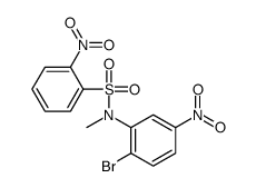 N-(2-bromo-5-nitrophenyl)-N-methyl-2-nitrobenzenesulfonamide Structure