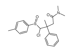 4-chloro-3,N,N-trimethyl-3-phenyl-4-(p-tolylsulfinyl)butanamide结构式