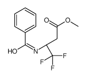 methyl (3R)-3-benzamido-4,4,4-trifluorobutanoate结构式