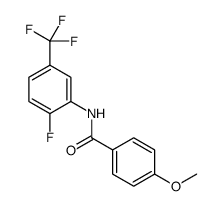 Benzamide, N-[2-fluoro-5-(trifluoromethyl)phenyl]-4-methoxy Structure