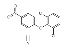 2-(2,6-dichlorophenoxy)-5-nitrobenzonitrile Structure