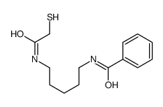N-[5-[(2-sulfanylacetyl)amino]pentyl]benzamide结构式