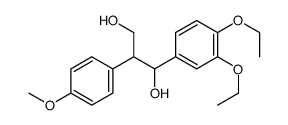 1-(3,4-diethoxyphenyl)-2-(4-methoxyphenyl)propane-1,3-diol结构式