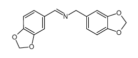 N-(1,3-benzodioxol-5-ylmethylene)-1,3-benzodioxole-5-methanamine Structure