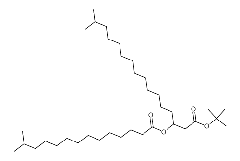 tert-butyl 15-methyl-3-(13-methyltetradecanoyloxy)hexadecanoate Structure