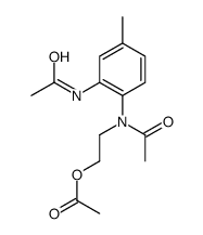 2-(2-acetamido-N-acetyl-4-methylanilino)ethyl acetate Structure