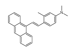 4-(2-anthracen-9-ylethenyl)-N,N,3-trimethylaniline结构式