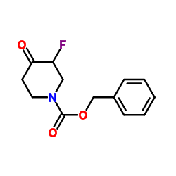 Benzyl 3-fluoro-4-oxo-1-piperidinecarboxylate structure