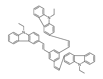 1,3,5-三(2-(9-乙基咔唑基-3)乙烯)苯结构式