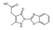 1-(2-Benzothiazolyl)-5-hydroxy-3-methyl-1H-pyrazole-4-acetic acid Structure