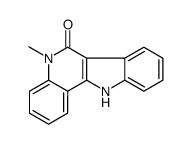 5-methyl-11H-indolo[3,2-c]quinolin-6-one Structure