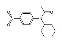 acetic acid-(N-cyclohexyl-4-nitro-anilide) Structure