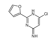 6-chloro-2-(furan-2-yl)pyrimidin-4-amine Structure