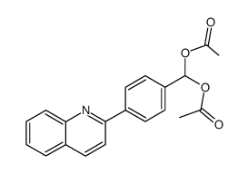 2-(4-diacetoxymethyl-phenyl)-quinoline Structure
