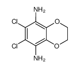 1,4-Benzodioxan-5,8-diamine,6,7-dichloro- (5CI)结构式