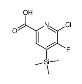 6-chloro-5-fluoro-4-(trimethylsilyl)pyridine-2-carboxylic acid结构式