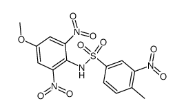 2-nitro-toluene-4-sulfonic acid-(4-methoxy-2,6-dinitro-anilide) Structure