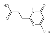 3,4-DIHYDRO-6-METHYL-4-OXO-2-PYRIMIDINEPROPANOIC ACID结构式