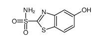5-hydroxy-1,3-benzothiazole-2-sulfonamide结构式
