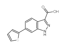 6-Thiophen-2-yl-1H-indazole-3-carboxylic acid Structure