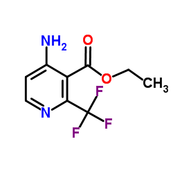Ethyl 4-amino-2-(trifluoromethyl)nicotinate Structure