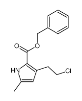 benzyl 4-(2-chloroethyl)-2-methylpyrrole-5-carboxylate结构式