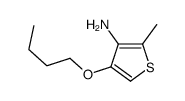 4-butoxy-2-methylthiophen-3-amine Structure