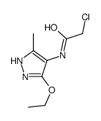 2-chloro-N-(3-ethoxy-5-methyl-1H-pyrazol-4-yl)acetamide Structure