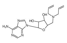 (2R,3R,4S,5R)-2-(6-aminopurin-9-yl)-5-[[bis(prop-2-enyl)amino]methyl]oxolane-3,4-diol Structure