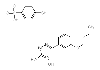 2-[(3-butoxyphenyl)methylideneamino]-1-hydroxy-guanidine结构式