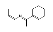 1-(cyclohexen-1-yl)-N-prop-1-enylethanimine Structure